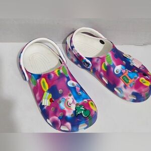 Crocs Men's 6M/8W Classic Solarized Tie Dye multicolor Clogs